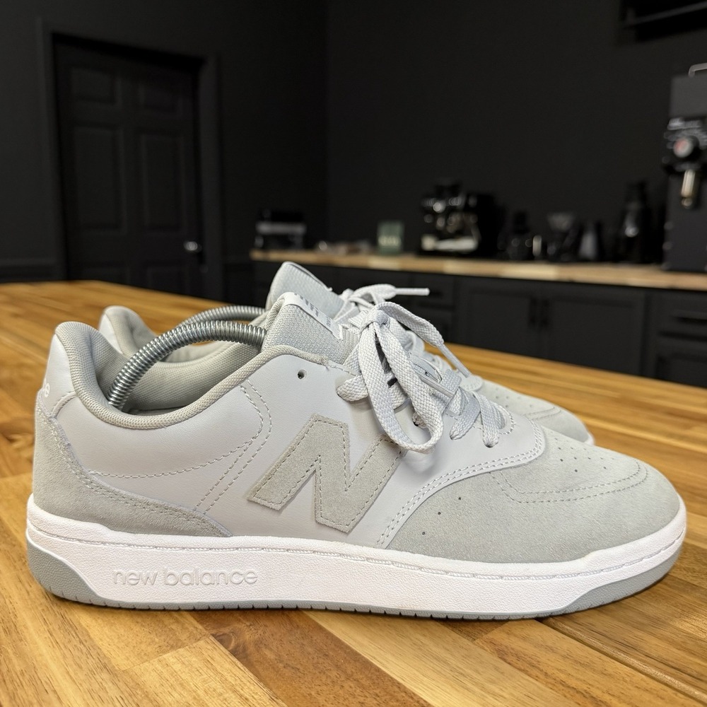 New Balance BB80 Running Shoes Men's Sz 11 Gray Suede Lace-Up Athletic Sneakers